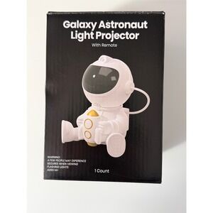 Galaxy Astronaut Star Projector Light Nebula Laser w Remote White NEW